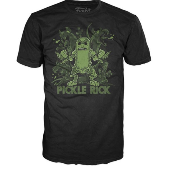 Pickle Rick Graphic T-Shirt - Black - Picture 4 of 8